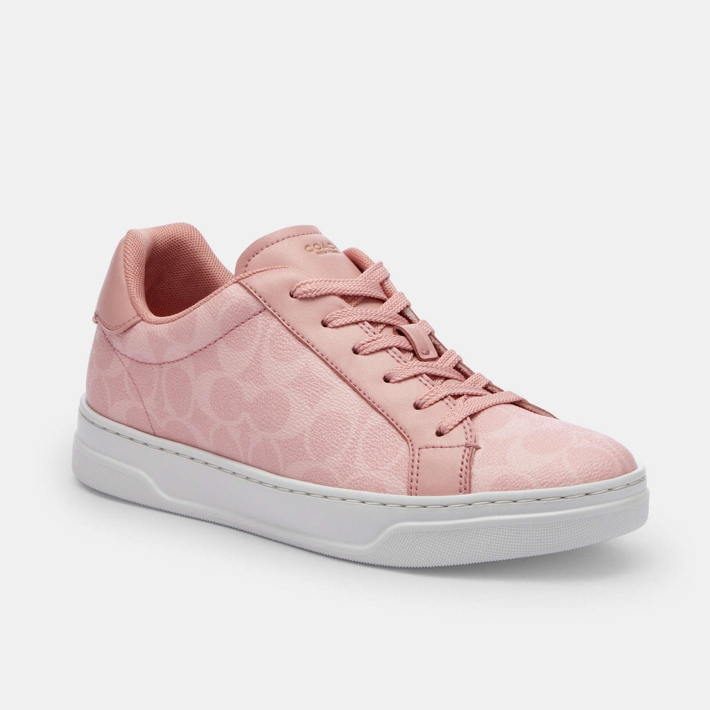 Nwt! #Cbt39 High Line Sneaker In Signature Canvas In Pink/Multi